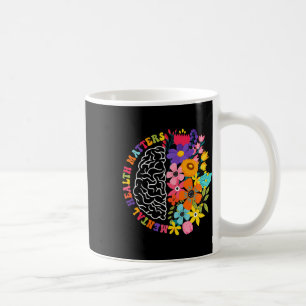 Geestelijke gezondheidsproblemen Bloemen Menselijk Koffiemok