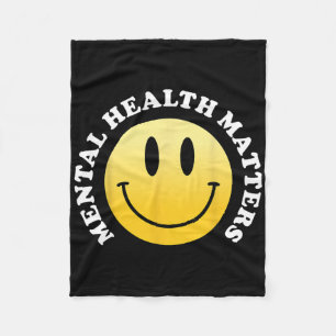 Geestelijke gezondheidsproblemen fleece deken