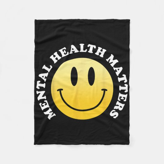 Geestelijke gezondheidsproblemen fleece deken (Voorkant)