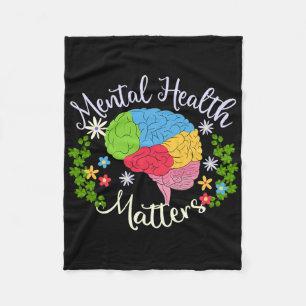 Geestelijke gezondheidsproblemen Gift Human Brain Fleece Deken