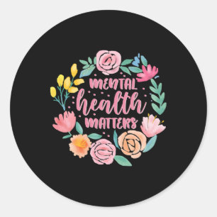 Geestelijke gezondheidsproblemen Gift Human Brain  Ronde Sticker