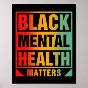 Geestelijke gezondheidsproblemen Menselijk brein C Poster