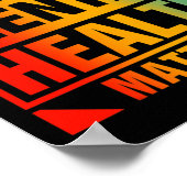 Geestelijke gezondheidsproblemen Menselijk brein R Poster (Hoek)