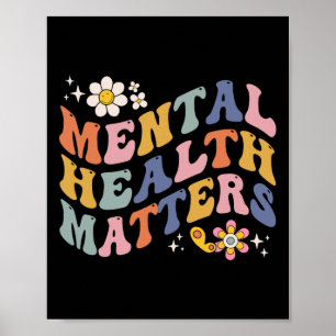 Geestelijke gezondheidsproblemen Menselijk brein Z Poster