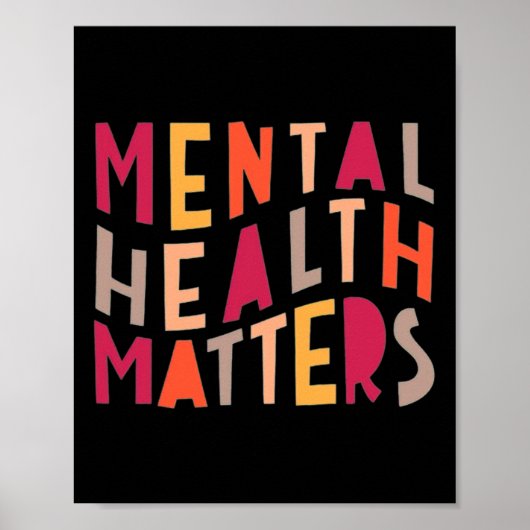 Geestelijke gezondheidsproblemen Motivatie Poster (Voorkant)