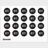 Geestelijke gezondheidsproblemen ronde sticker (Vel)