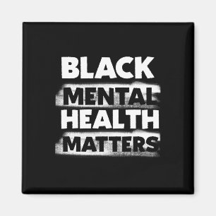 Geestelijke gezondheidsproblemen Therapie Black Ex Magneet