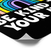 Geestelijke gezondheidsproblemen - wees aardig teg poster (Hoek)