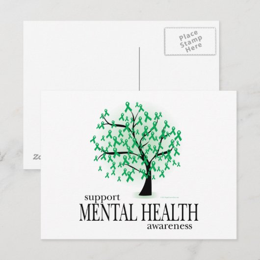 Geestelijke gezondheidsstructuur briefkaart (Voorkant / Achterkant)