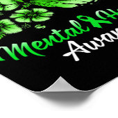 Geestelijke gezondheidsvoorlichting Butterfly 1 Poster (Hoek)