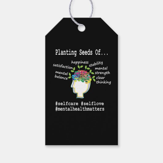 Geestelijke gezondheidsvoorlichting cadeaulabel (Voorkant)