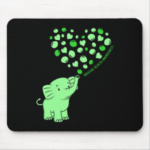 Geestelijke gezondheidsvoorlichting Elephant Heart Muismat