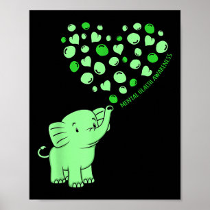Geestelijke gezondheidsvoorlichting Elephant Heart Poster