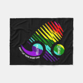 Geestelijke gezondheidsvoorlichting fleece deken (Voorkant (Horizontaal))