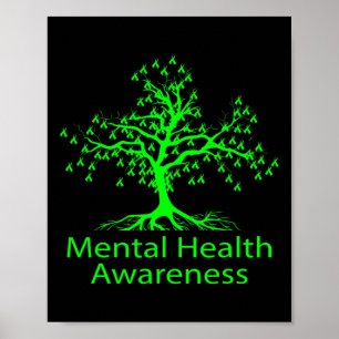 Geestelijke gezondheidsvoorlichting Groene Boom Ge Poster