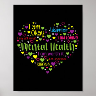 Geestelijke gezondheidsvoorlichting Hart-eind Stig Poster