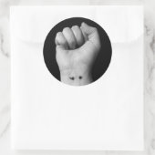 Geestelijke gezondheidsvoorlichting ronde sticker (Tas)