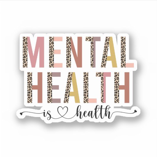 Geestelijke gezondheidsvoorlichting sticker (Voorkant)