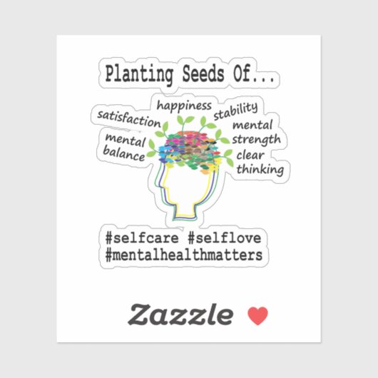 Geestelijke gezondheidsvoorlichting sticker (Vel)