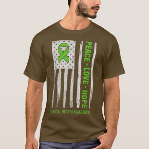 Geestelijke gezondheidsvoorlichting Vredesliefde H T-shirt