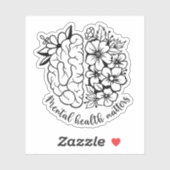 Geestelijke gezondheidsvraagstukken, bewustmaking sticker (Vel)