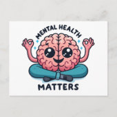 Geestelijke gezondheidsvraagstukken briefkaart (Voorkant)