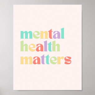 Geestelijke gezondheidsvraagstukken Gecombineerd Poster