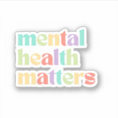 Geestelijke gezondheidsvraagstukken | Gecombineerd Sticker (Voorkant)