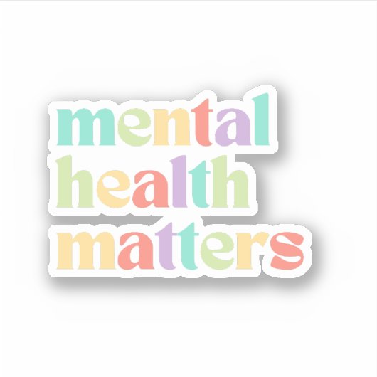 Geestelijke gezondheidsvraagstukken | Gecombineerd Sticker (Voorkant)