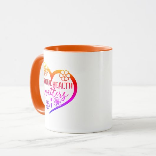 Geestelijke gezondheidsvraagstukken mok (Voorkant links)