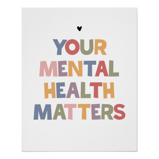 Geestelijke gezondheidsvraagstukken perfect poster (Voorkant)