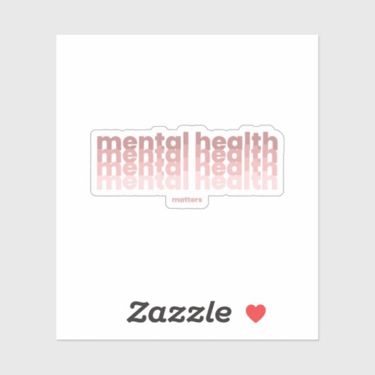 Geestelijke gezondheidsvraagstukken | Poppins Rosa Sticker (Vel)