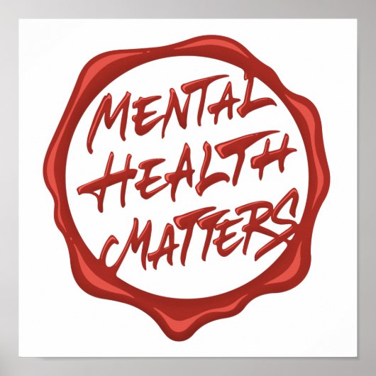 Geestelijke gezondheidsvraagstukken poster (Voorkant)