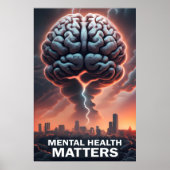 Geestelijke gezondheidsvraagstukken poster (Voorkant)