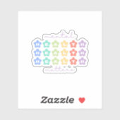 Geestelijke gezondheidsvraagstukken | Retro Flower Sticker (Vel)