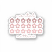 Geestelijke gezondheidsvraagstukken | Retro Flower Sticker (Voorkant)