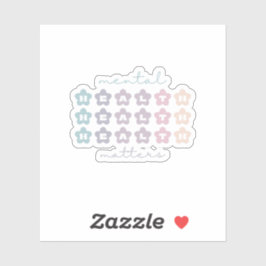 Geestelijke gezondheidsvraagstukken | Retro Flower Sticker