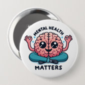 Geestelijke gezondheidsvraagstukken ronde button 4,0 cm (Voorkant /achterkant)