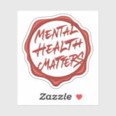 Geestelijke gezondheidsvraagstukken sticker (Vel)