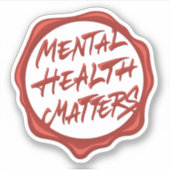 Geestelijke gezondheidsvraagstukken sticker (Voorkant)