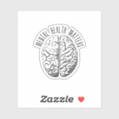 Geestelijke gezondheidsvraagstukken sticker (Vel)