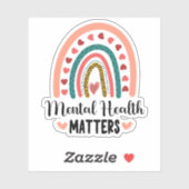 Geestelijke gezondheidsvraagstukken sticker (Vel)