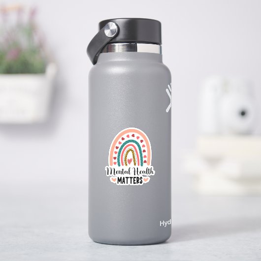 Geestelijke gezondheidsvraagstukken sticker (HydroFlask)