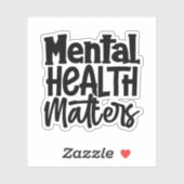 Geestelijke gezondheidsvraagstukken sticker (Vel)