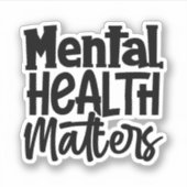 Geestelijke gezondheidsvraagstukken sticker (Voorkant)