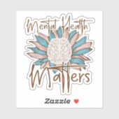 Geestelijke gezondheidsvraagstukken sticker (Vel)