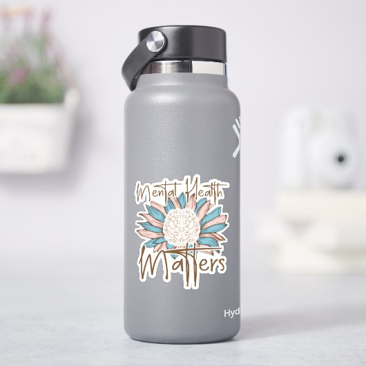 Geestelijke gezondheidsvraagstukken sticker (HydroFlask)