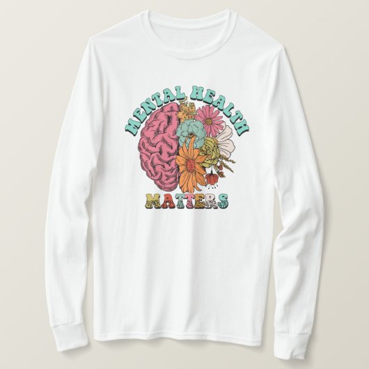 Geestelijke gezondheidsvraagstukken t-shirt (Design voorkant)