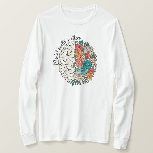 Geestelijke gezondheidsvraagstukken t-shirt (Design voorkant)