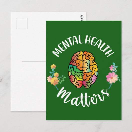 Geestelijke gezondheidsvraagstukken | Voorlichting Briefkaart (Voorkant / Achterkant)